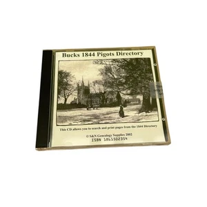 Buckinghamshire 1844 Pigots Directory CDs British Data Genealogy / Ancestry - Afbeelding 1 van 2