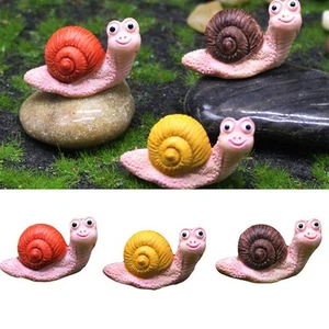 Figurine miniature escargot ornement jardin de fées Kawaii résine pour décora - Photo 1/13