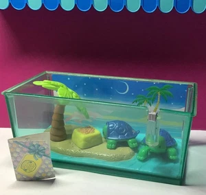 Vintage 1990er Kenner Tonka Littlest Pet Shop Spielzeug Haustier Geschenke Schildkröten mit Lebensraum - Bild 1 von 7