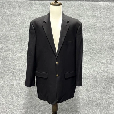 Blazer GS Para Hombres 48 Largo Negro Dos Botones Abrigo Deportivo Muesca Solapa Botones de Latón Foto 1 de 4