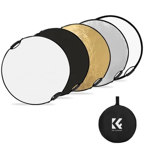 K&F CONCEPT 80cm/32in Photography Collapsible Light Reflector MQYO - Picture 1 of 8