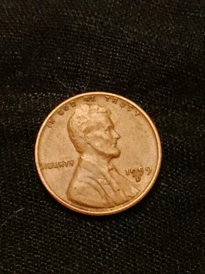 1959 D Lincoln Cent Penny Error “L”   On Liberty On Rim - Rare US Coin Errors - Image 1 of 4