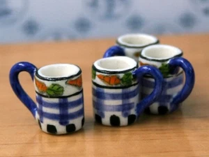 1/12 scale Dolls House Accessories MUGS Options - Picture 1 of 4