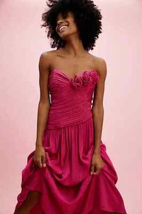 New Free People Make An Entrance Maxi Dress size 2 MSRP: $228 pink - Picture 1 of 5