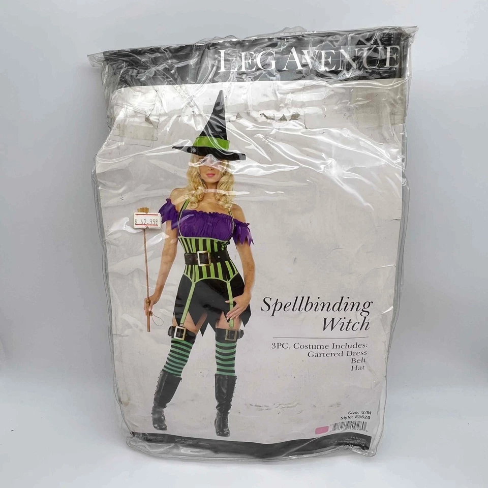 Spellbinding Witch 3 PC Costume Size S/m Retailed Ha96