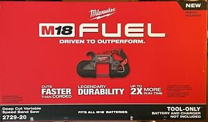 BRAND NEW IN BOX - Milwaukee M18 FUEL Deep Cut Variable Speed Band Saw 2729-20