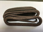 County Dark Brown Leather 3.5mm Square Cut Deck Shoe/Boot Laces Thong 120cm.