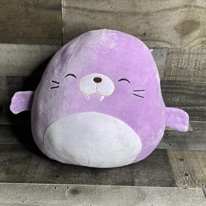 Squishmallows Kwame Pillow Stuffed Animal Purple 10” Walrus Fluffy Toy - Picture 1 of 9