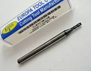 1.5mm CARBIDE END MILL TiALN COATED 4 FLUTED EUROPA TOOL 3103230150 7 - Picture 1 of 8