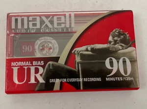 Vintage Maxell UR90 Blank Cassette Tape, 90-Minute Length, Brand New - Picture 1 of 4