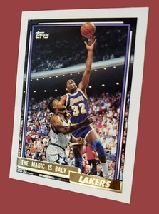 1992-93 Topps Magic Johnson "The Magic Is Back" Gold Foil Basketball Card #54 MT - Picture 1 of 12
