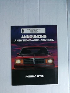 Vintage 1980 Pontiac Style Full Color Original Brochure 323 c - Picture 1 of 1