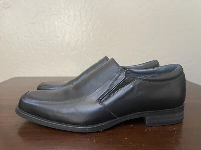 Bacco Bucci Studio Black Leather Slip On Loafer Size 8 - Image 1 of 4