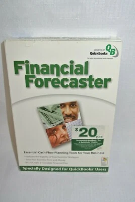 Broderbund  FINANCIAL Forecaster SOFTWARE designed for QUICK BOOKS -New -Sealed- - Image 1 of 4