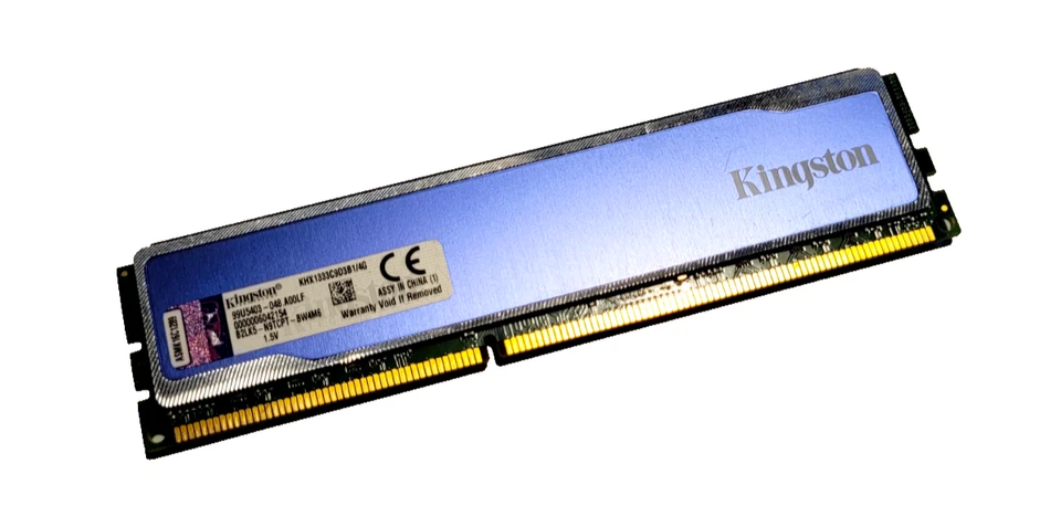 4 GB DDR3 UDIMM RAM - Kingston Hyper X Blu KHX1333C9D3B1/4G - PC3-12800 - Bild 1 von 1