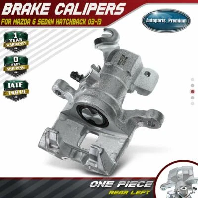 Pinza de freno lateral izquierda conductor trasero con 1 pistón para Mazda 6 GY GG GH 2003-2013 Foto 1 de 4