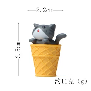 2023 Futter Serie 4 Eiscreme Katze Katze Puppe Kreative Tischdeko Do - Bild 1 von 25
