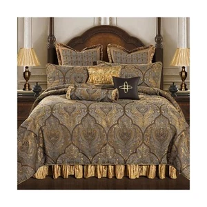 Loom and Mill Jacquard Comforter Set-9 Piece, Luxury Classic Antique Comforte... - Picture 1 of 7