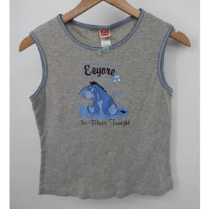 Vintage Disney Winnie the Pooh Eeyore Gray Tank Top Size Medium No Blues Tonight - Picture 1 of 3