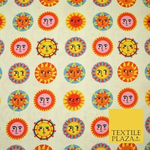 Caras de sol de colores color beige 100 % algodón tela 58" 5412 - Imagen 1 de 3