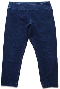 PureJill J.Jill Mujer Mediano Azul Índigo Tejido Denim Leggings Cortos Pantalones - Imagen 1 de 3