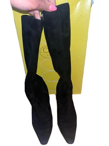 Botas Circa Joan David Talla 9.5 Sude con Cremallera Completa Elásticas Pantorrilla Para Mujer - Imagen 1 de 7