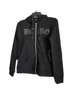 BCBG Maxazria Women’s Black Zip Front Pockets Cuffs Jacket Size Medium MSRP $160 - Picture 1 of 11