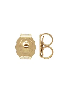 14K Gold Filled Earring Backs 4.6mm 10pcs Light Clutch Backs for Stud Posts USA - Picture 1 of 1