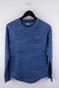 Hollister Men T-Shirt Long Sleeves Casual Blue Cotton Blend Pullover size XS - Picture 1 of 7