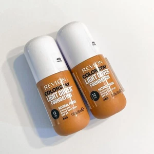 2 New Revlon Colorstay Light Cover Foundation Natural Finish 1 oz - Caramel 440 - Picture 1 of 4