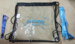 Lot of 12 Amazon Prime Day Swag Bag Pin Neck Lanyard Keychains Tattoos Wristband - Picture 1 of 8