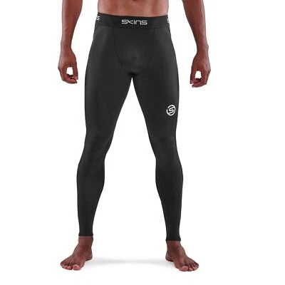BARGAIN || Skins Series-1 Mens Compression Long Tights (Black) - Image 1 of 4