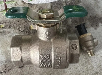 OEM Watts 1" 800m4 800m2 Tapped Ball Valve with 1/8" Test Cock Backflow 0546725