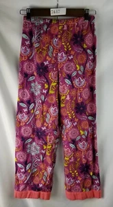 Upcycled Handmade Boho Hippie Drawstring Pants Big Girl's Multicolored Used - Picture 1 of 4