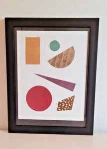 Mid Century Geometric Wall Art 11 x 14 set of 2 unframed - Picture 1 of 2