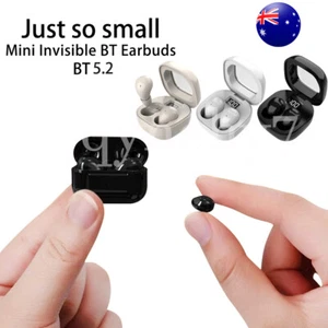 Invisible TWS Earbuds Micro Bluetooth Earbuds Sleep Mini Wireless Earphones 1 AU - Photo 1 sur 81