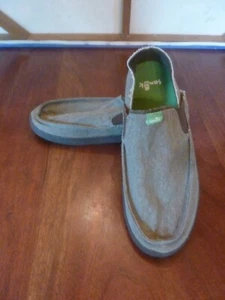 ZAPATOS MOCASINES SANUK "PICK POCKET" DE LONA MARRÓN Para Hombre Talla 7 Nuevo sin caja - Imagen 1 de 5