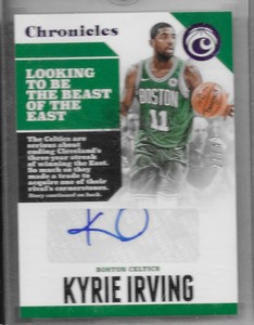 2017-18 Chronicles Autographs Purple- Kyrie Irving /49 Celtics, 