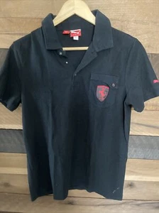 Ferrari Polo Shirt Youth Small Black with  Logo - Picture 1 of 6