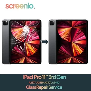 iPad Pro 11” 3rd Gen 2021 LCD Cracked Glass Screen Replacement Repair Service - Picture 1 of 5