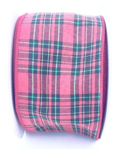Red Plaid Ribbon Buffalo Checkered Burgundy Christmas Holiday Bows 3'' X 25 YDS - Picture 1 of 6