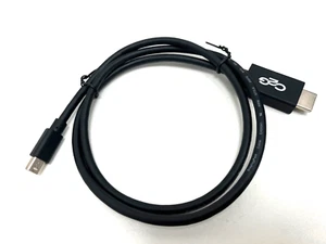 MINI DISPLAYPORT TO HDMI CABLE 0.9M MINI-DP MALE TO HDMI MALE mDP BLACK 84420 - Picture 1 of 7