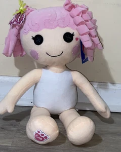Build a Bear Lalaloopsy Jewel Sparkles Plush Stuffed Doll Pink Hair 18" Lg NWT - Picture 1 of 8