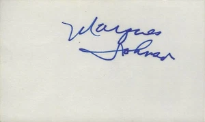 Marques Johnson UCLA Bruins Milwaukee Bucks Forward Autographed 3x5 Index Card - Picture 1 of 1