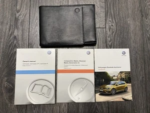 VW VOLKSWAGEN GOLF ESTATE HANDBOOK OWNERS MANUAL & WALLET 2013-2016 MARK 7 GTD R - Picture 1 of 5