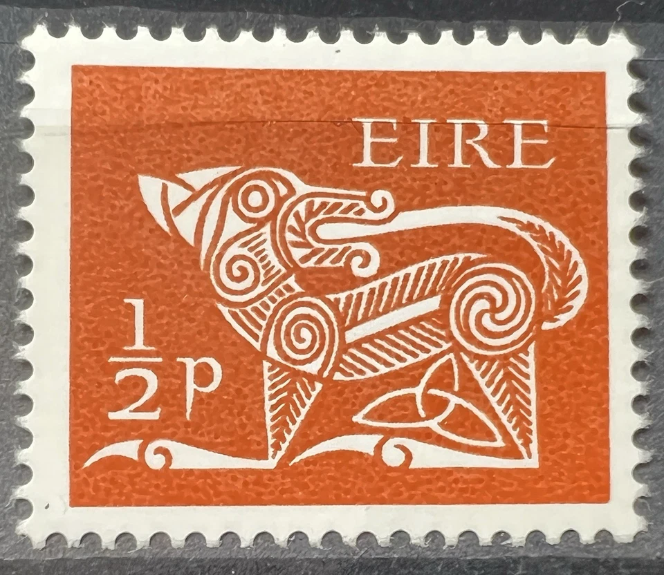 Irlanda 1968-1969 Perro 1/2d 3ª Serie Definitiva D35 Irlandés EIRE Estampillas MNH Foto 1 de 1