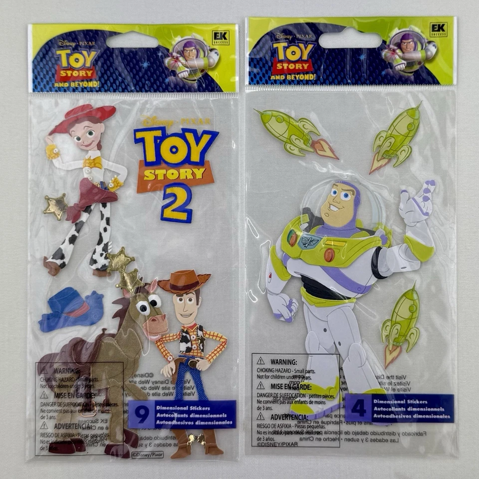 EKSuccess Jolee’s Boutique Toy Story Dimensional Stickers Buzz Lightyear Woody - Image 1 of 3