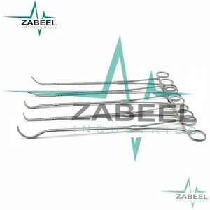 5 Pcs Set Thoracoscopic Surgical Instruments Set | Thoracotomy Tissue Forceps ZI - Picture 1 of 3