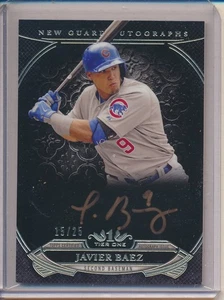 2015 TOPPS TIER ONE AUTOGRAFO JAVIER BAEZ 15/25 #NGA-JBA - Foto 1 di 2