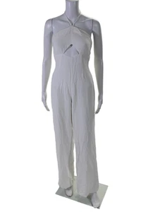 Intermix Womens Cut Out Strapless Catherine Wide Leg Jumpsuit White Size 0 - Picture 1 of 6